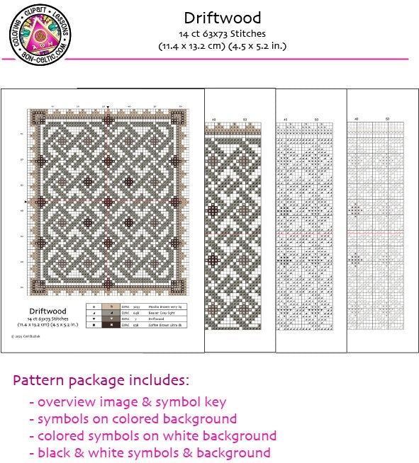 Celtic Cross Stitch - Traditional Irish Embroidery Pattern | 14 Count Aida PDF Chart