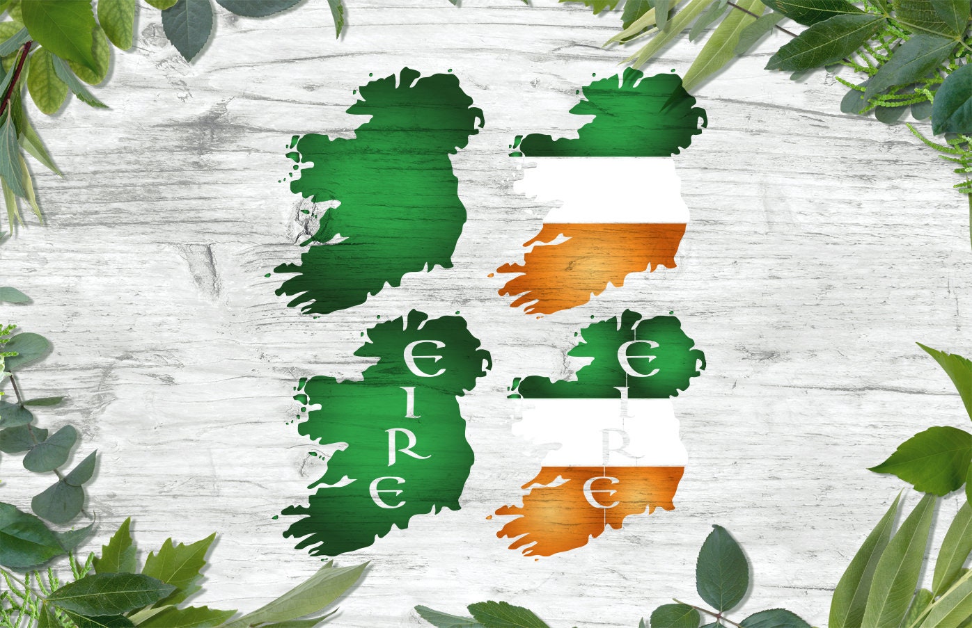 Celtic Vinyl Stencils - Ireland Map Stencil & St Patrick's Day SVG Cut Files