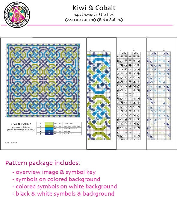 Celtic Cross Stitch Pattern – Irish Embroidery Design | PDF Chart for St Patricks Day Gift