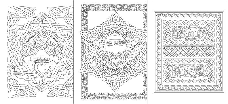 Celtic Coloring Book – Deluxe Edition | 50 Intricate Adult Coloring Pages with Thick Paper
