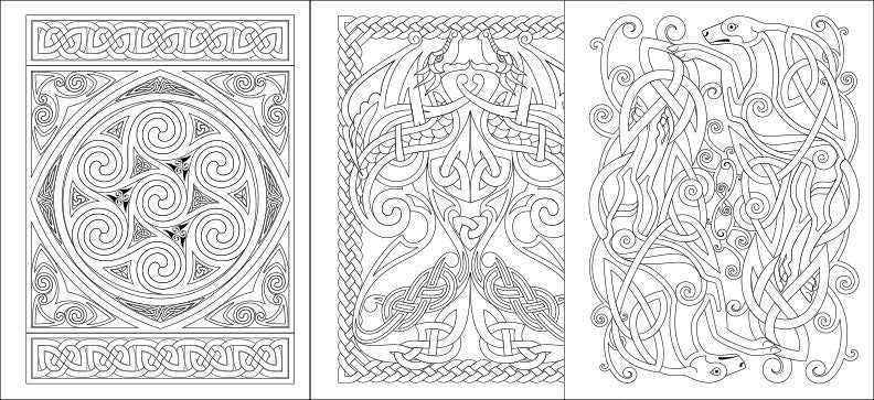 Celtic Coloring Book – Meditation Coloring Book With Intricate Knotwork Designs