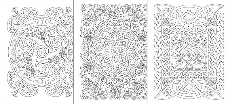 Celtic Coloring Book – Meditation Coloring Book With Intricate Knotwork Designs