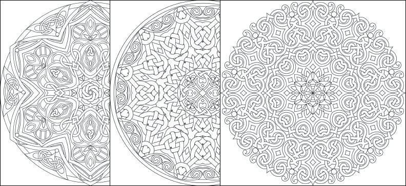 Celtic Mandalas Coloring - Advanced Meditation Book with Detailed Knots & Spirals