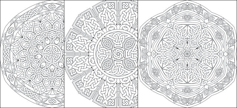 Celtic Mandalas Coloring - Advanced Meditation Book with Detailed Knots & Spirals