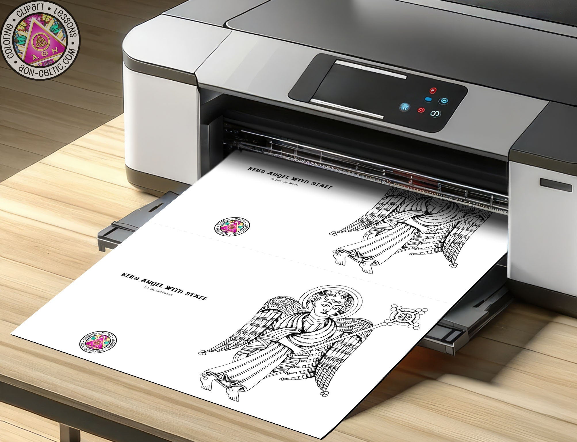 a close up of a printer on a table