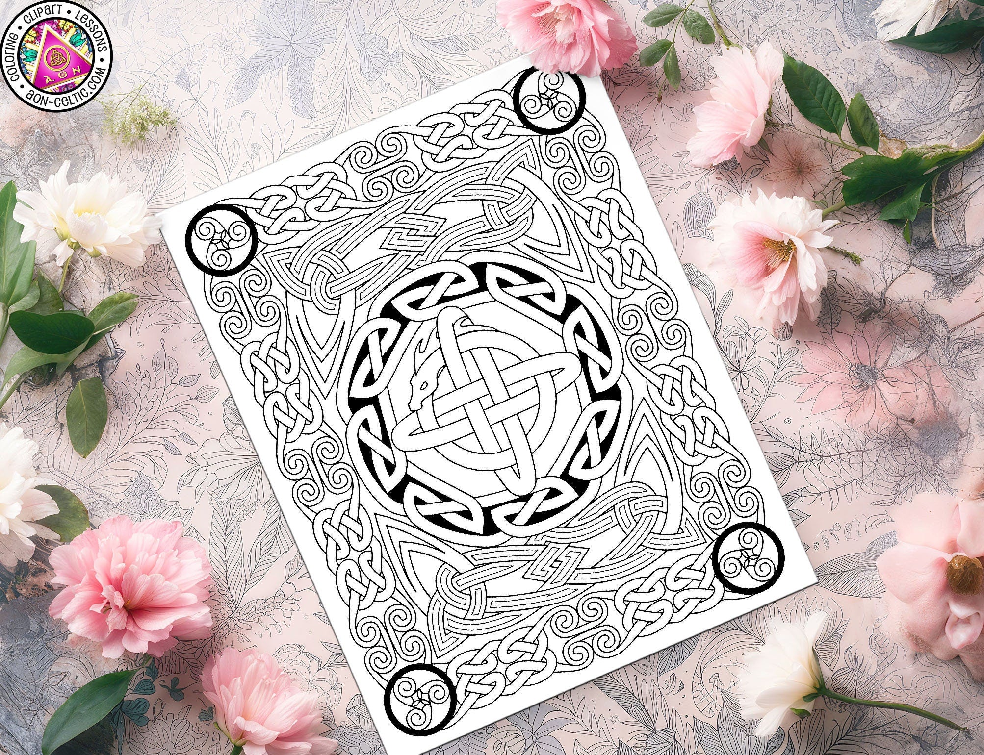 a picture of a table with flowers and a cup of coffee