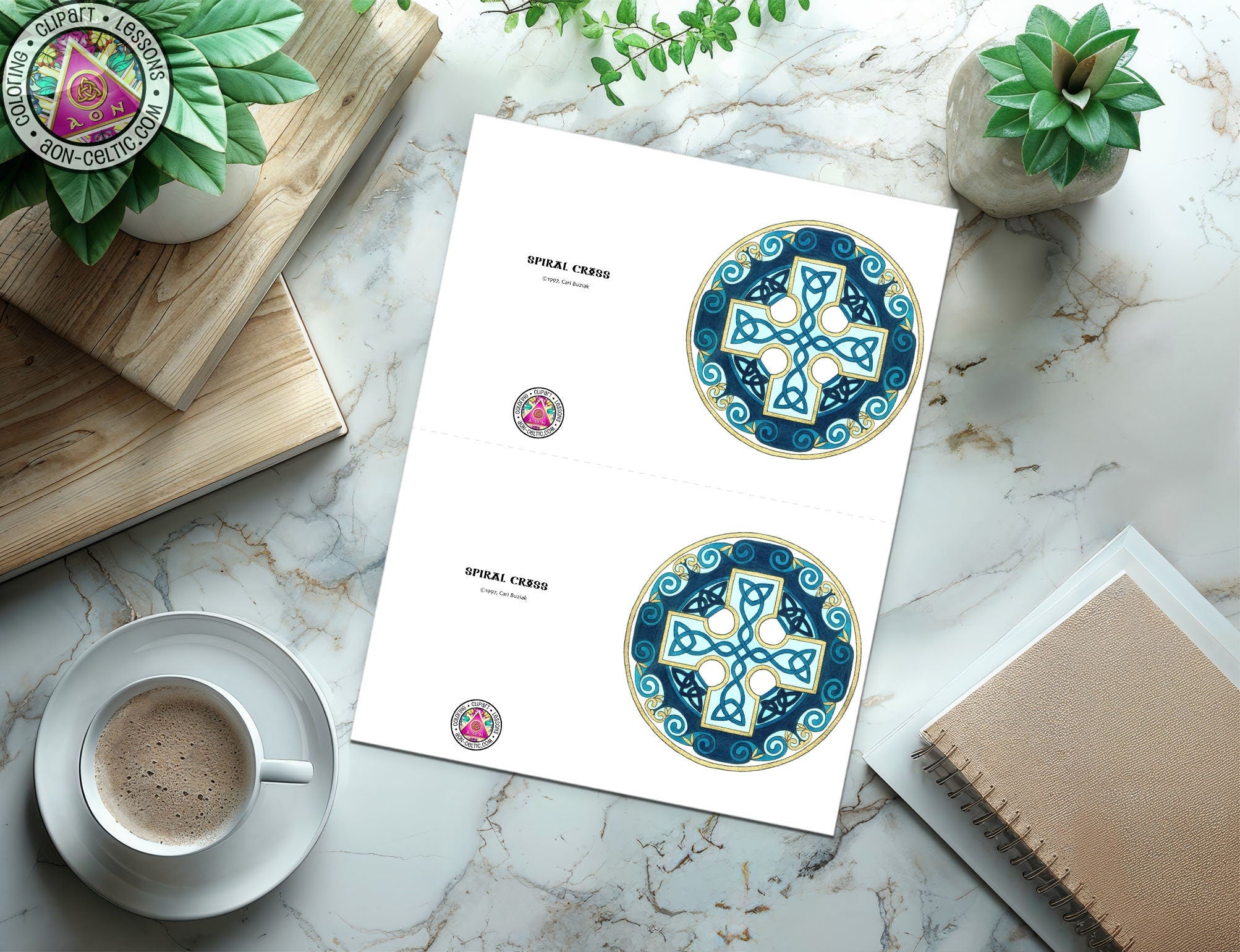 a cup of coffee sitting on top of a table