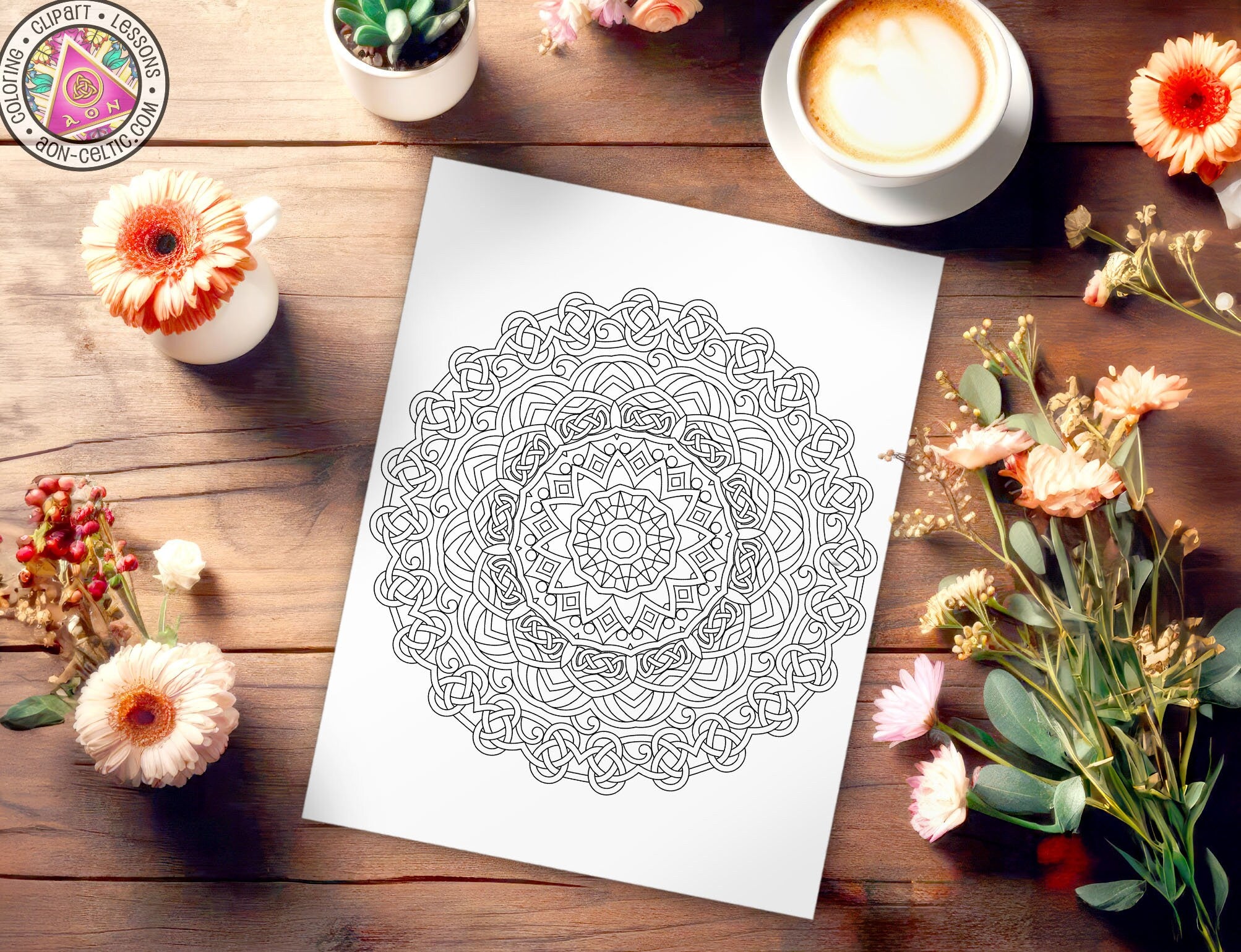 a paper with a picture of a flower on it