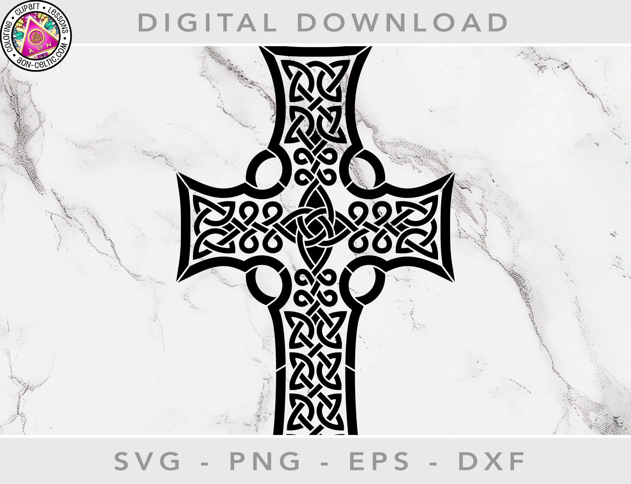 Celtic Cross Stencil - Vinyl SVG Cut File For Cricut | Christmas Craft Design