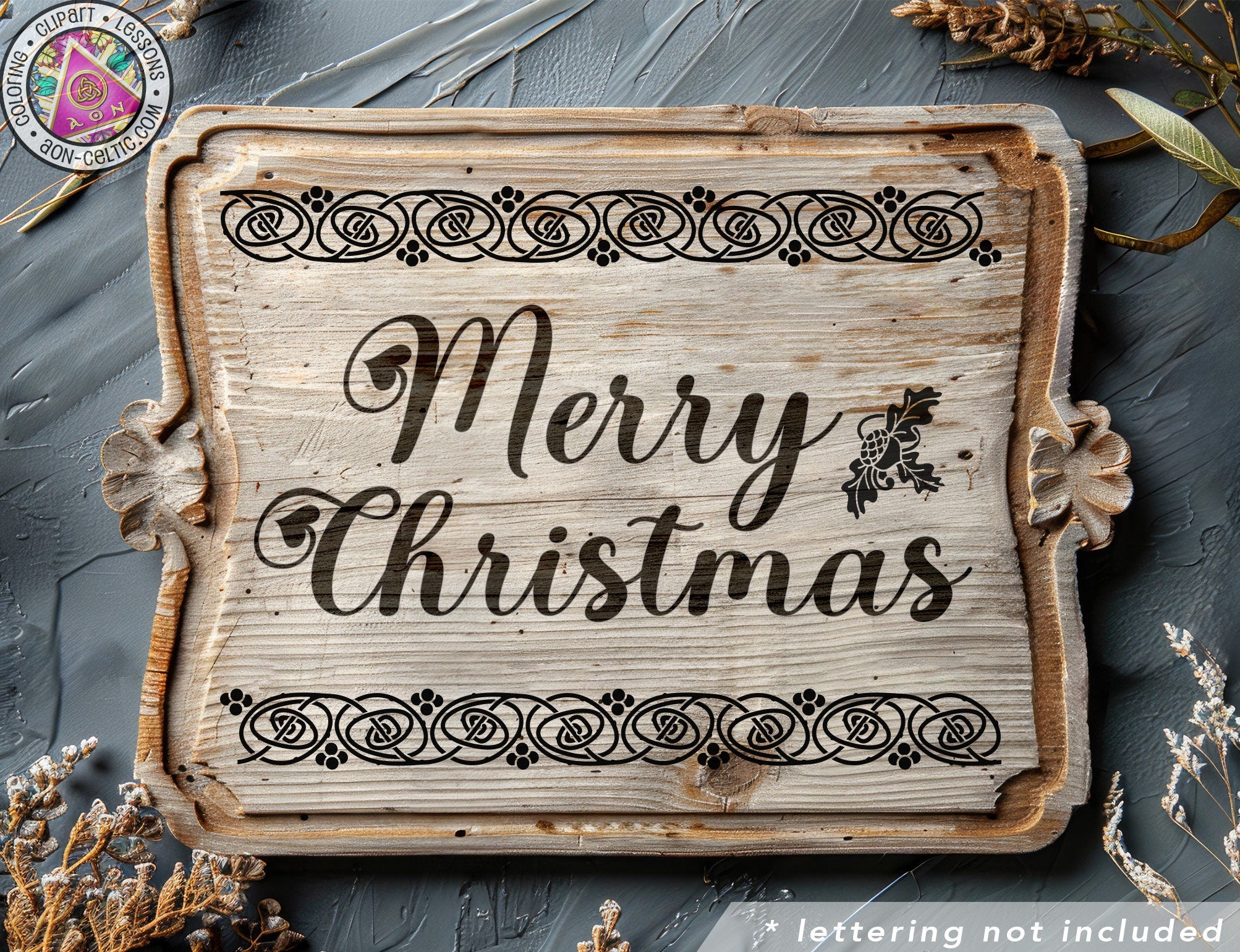 a wooden sign that says merry christmas on it