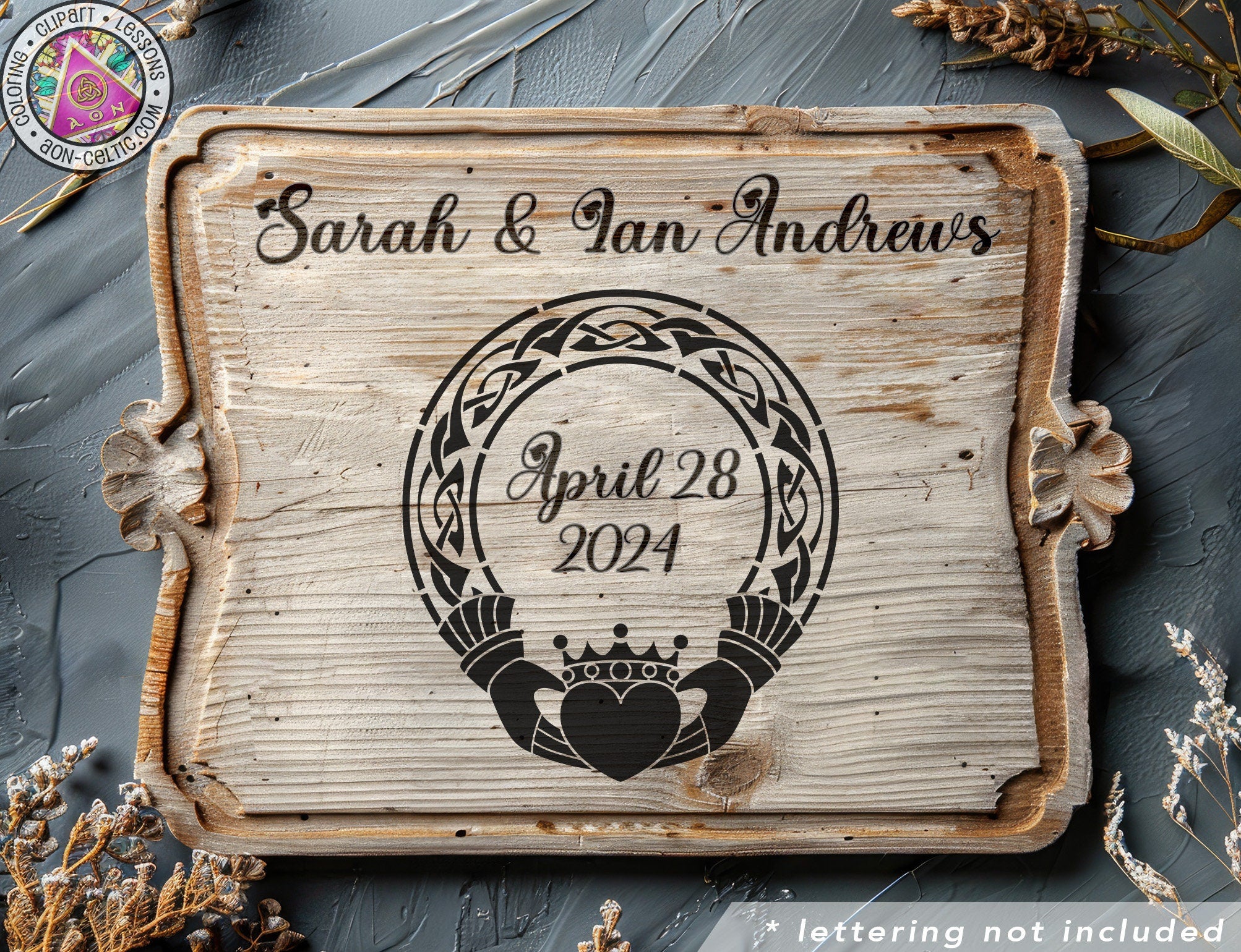 a wooden sign with a crown on it