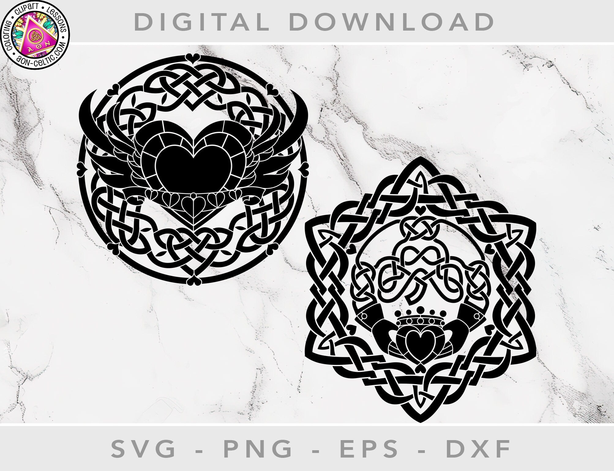 Celtic Vinyl Stencils – Valentines Day Stencil & Claddagh Heart Design for Wedding Crafts