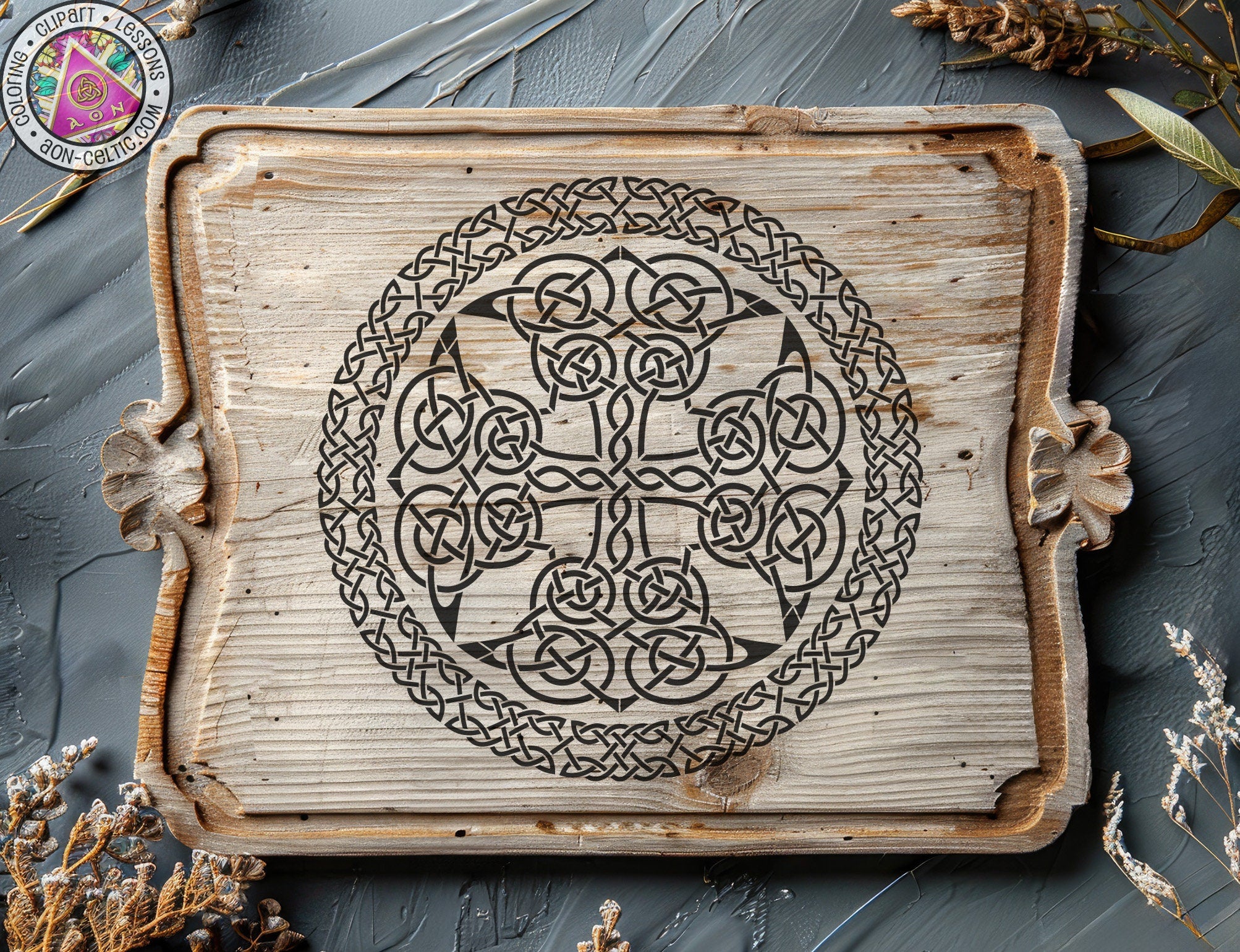 Celtic Vinyl Stencils - Tree of Life SVG Cut File for Cricut | Yggdrasil Art