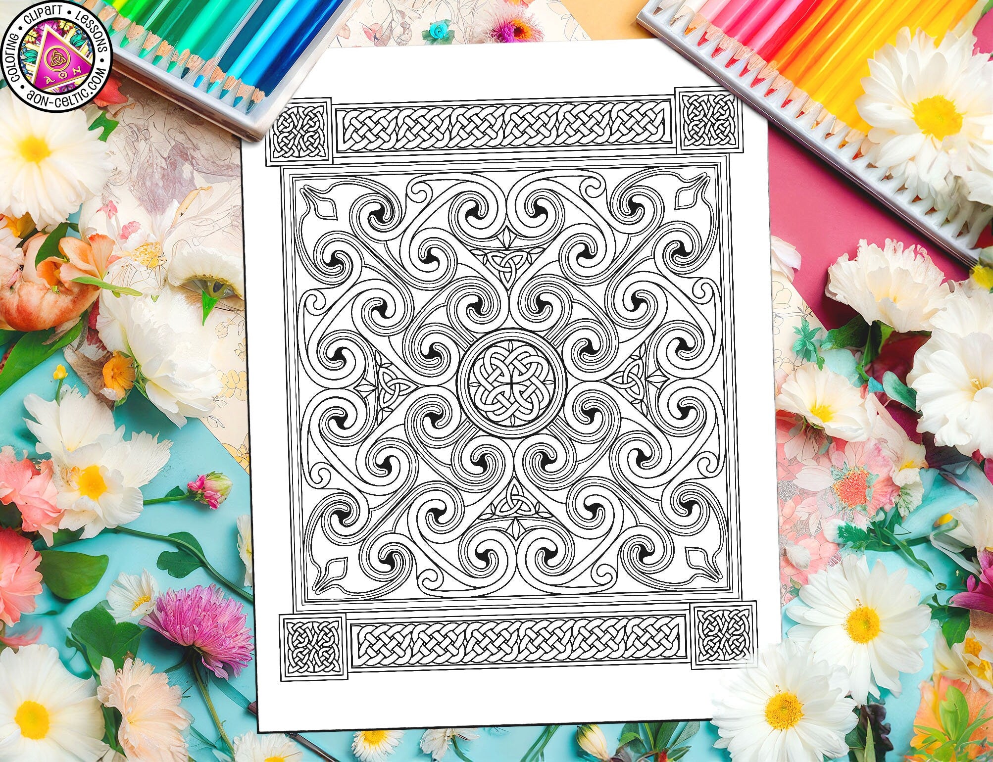Celtic Coloring Book - Mandala Designs with Complex Knotwork & Spiral Art PDF