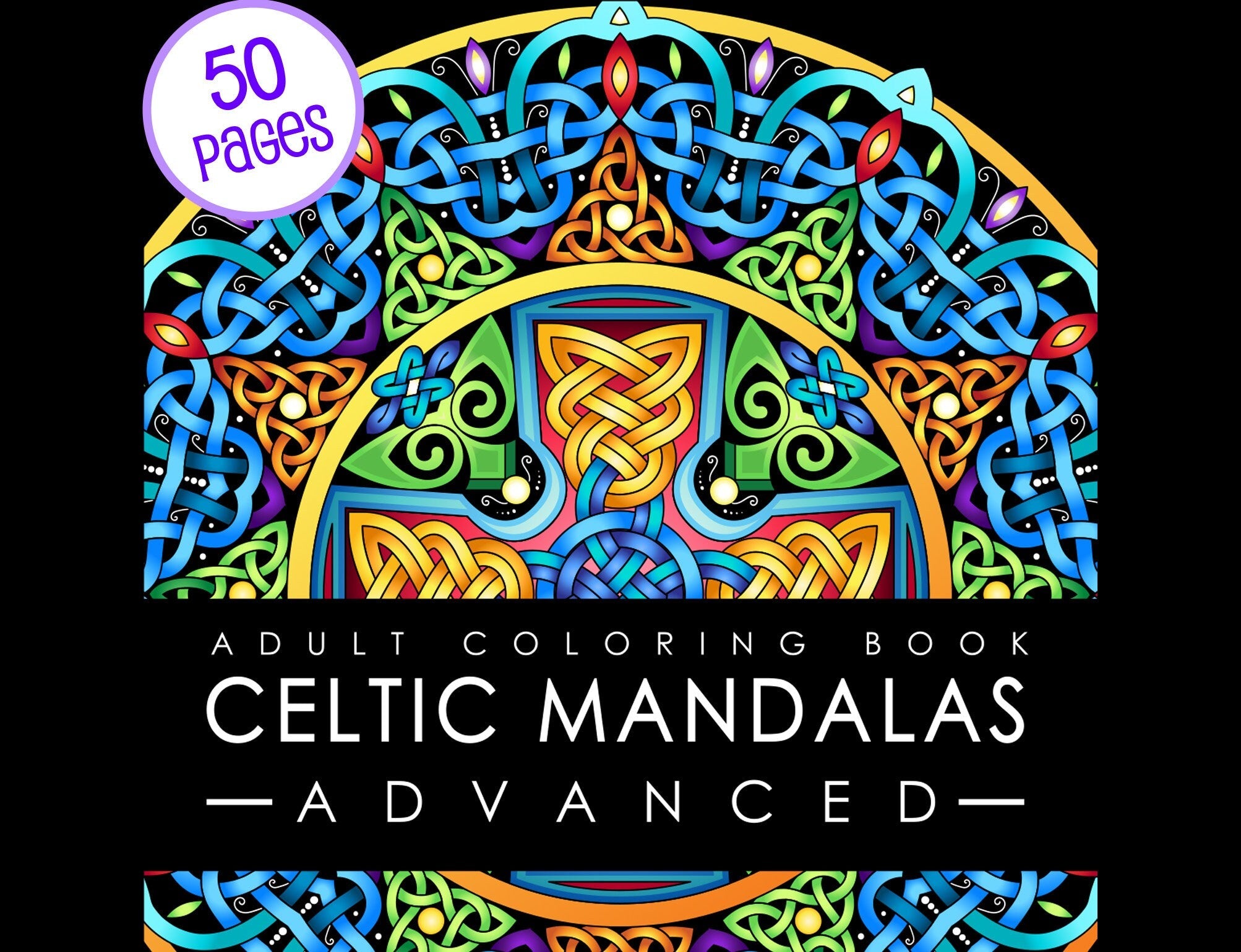 Celtic Mandalas Coloring - Advanced Meditation Book with Detailed Knots & Spirals