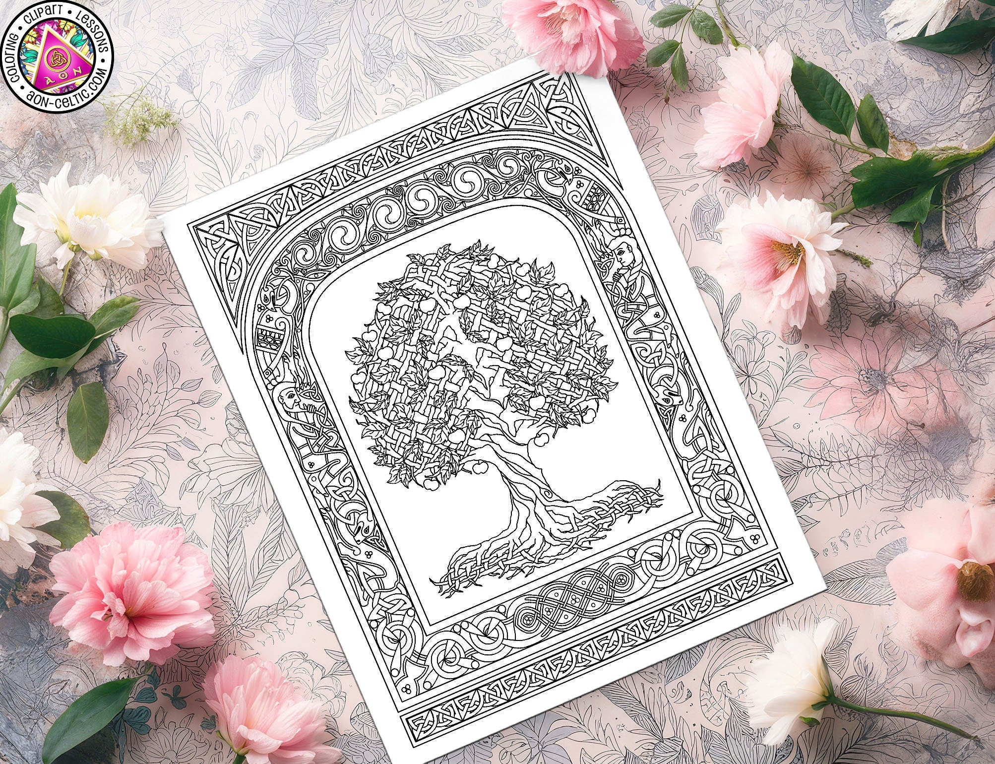 a coloring book sitting on top of a wooden table