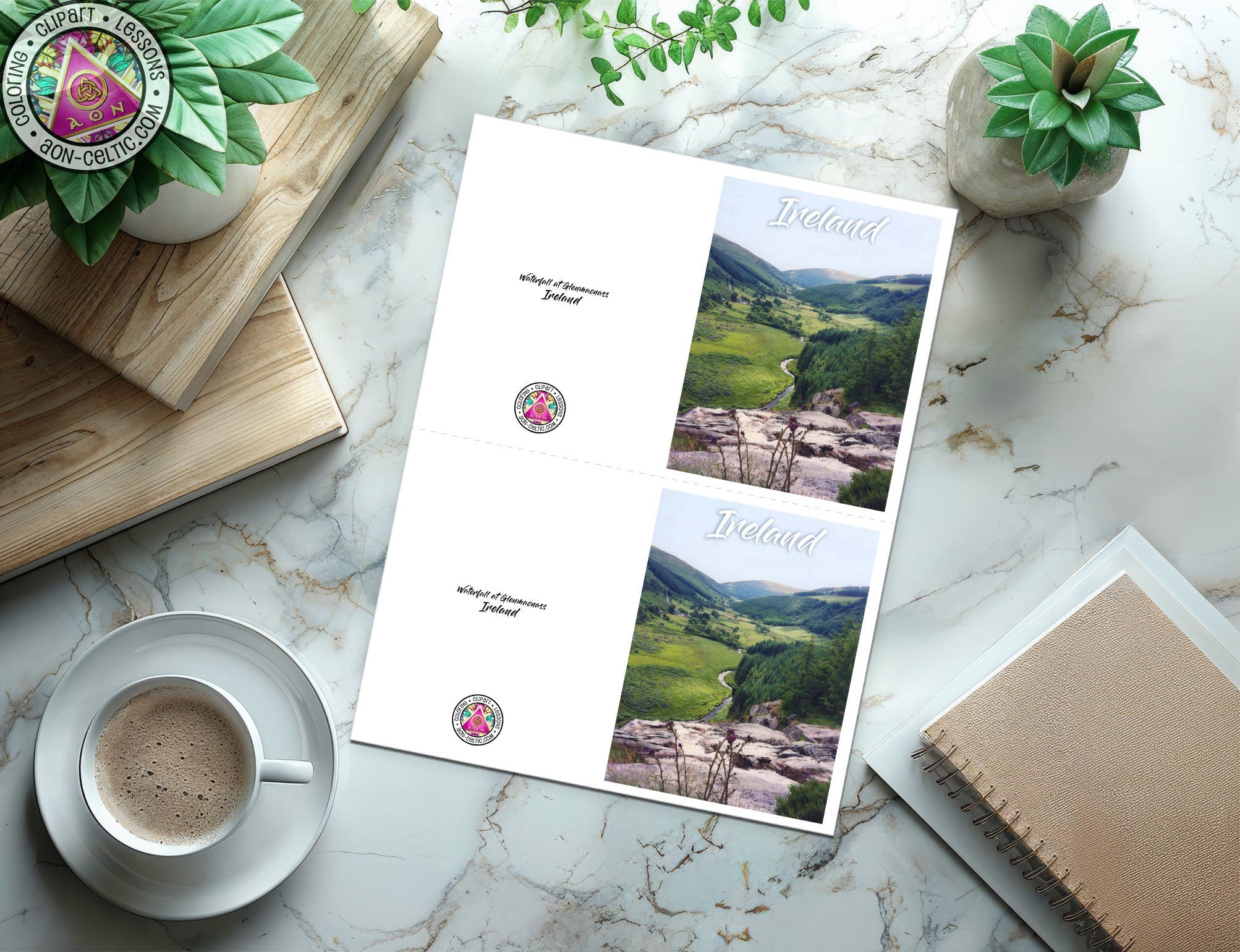 a cup of coffee sitting on top of a table