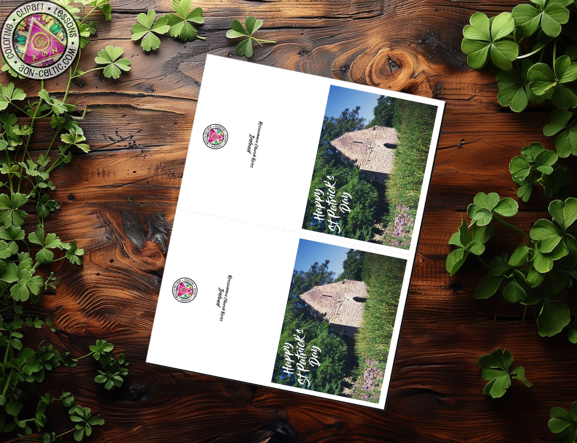 a couple of envelopes sitting on top of a wooden table