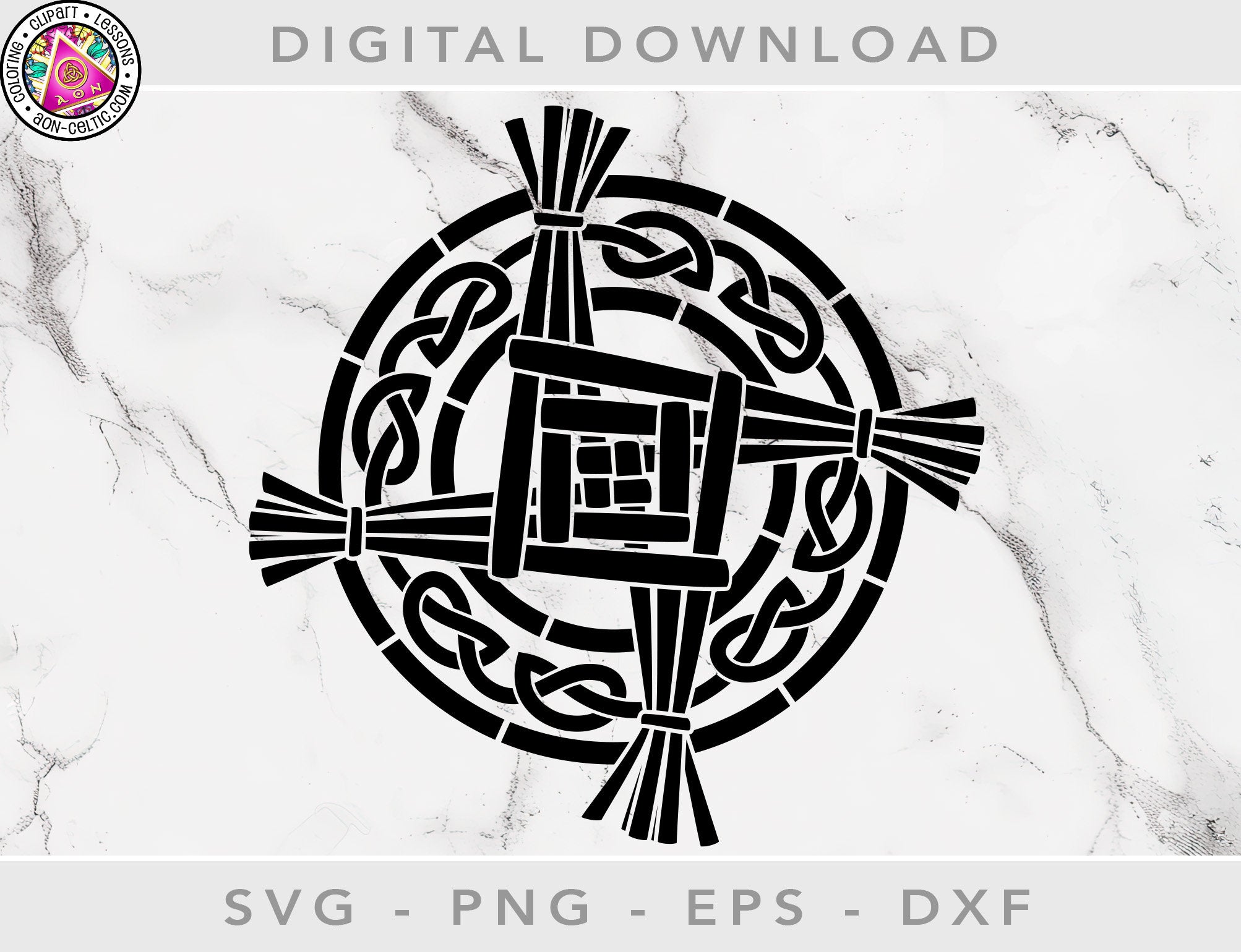 Celtic Stencils | Brigid's Cross Stencil - Irish Knot Design SVG Cut Files