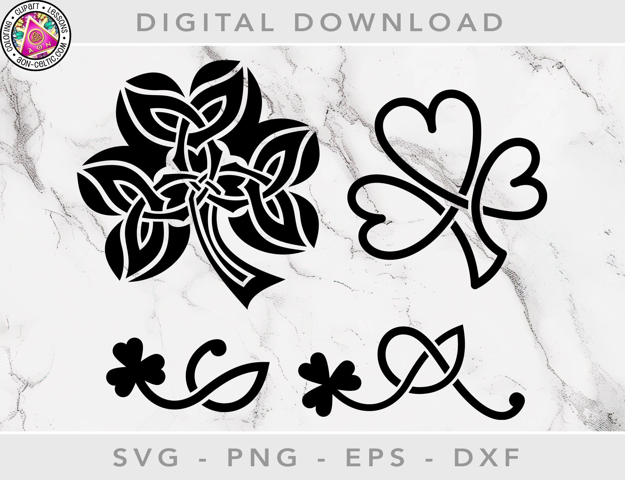 Celtic Vinyl Stencils - Shamrock Stencil Art Patterns | Irish Craft Files & SVG Cut