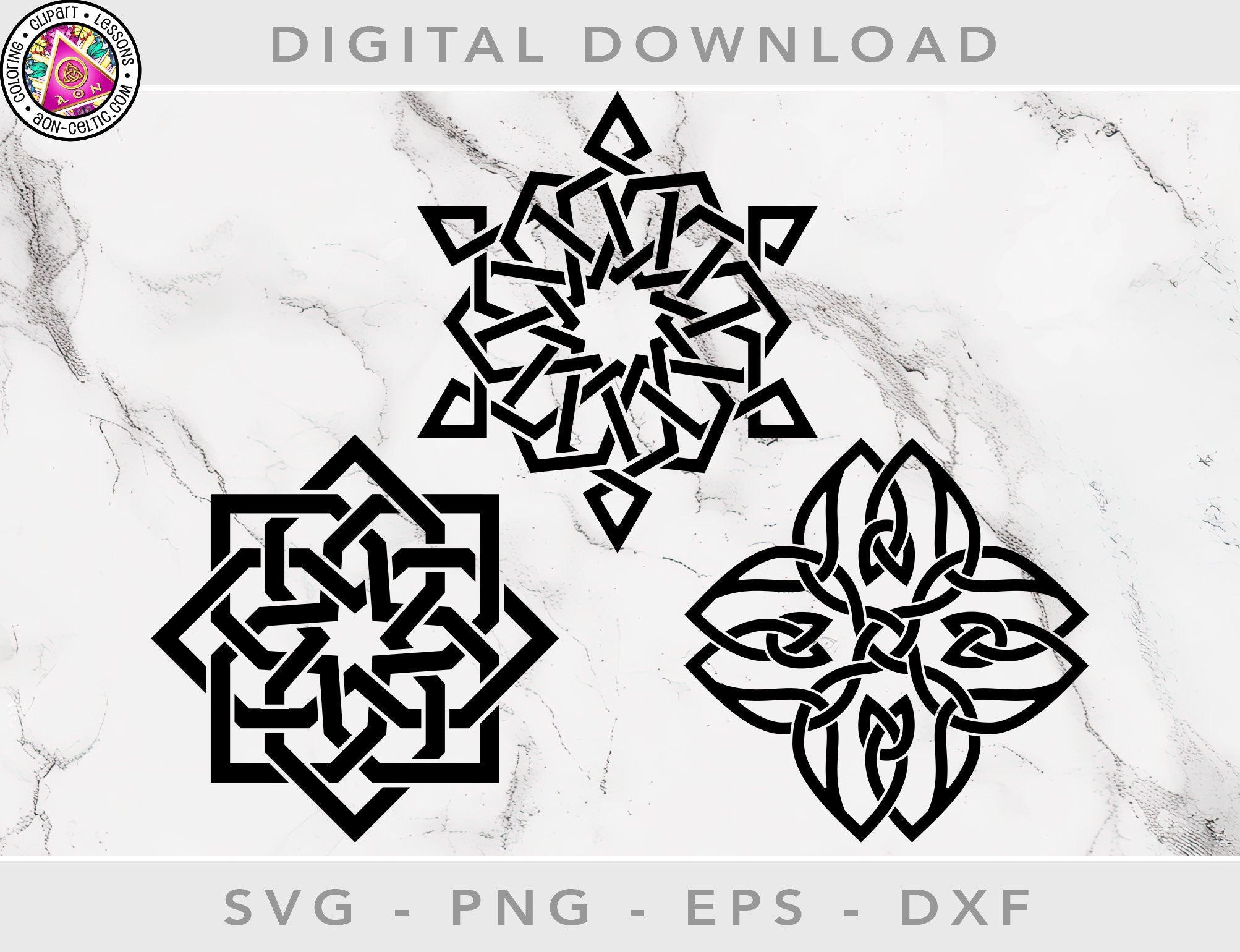 Celtic Christmas Stencils - Vinyl Stencil Designs & Holiday Craft Files for Cricut