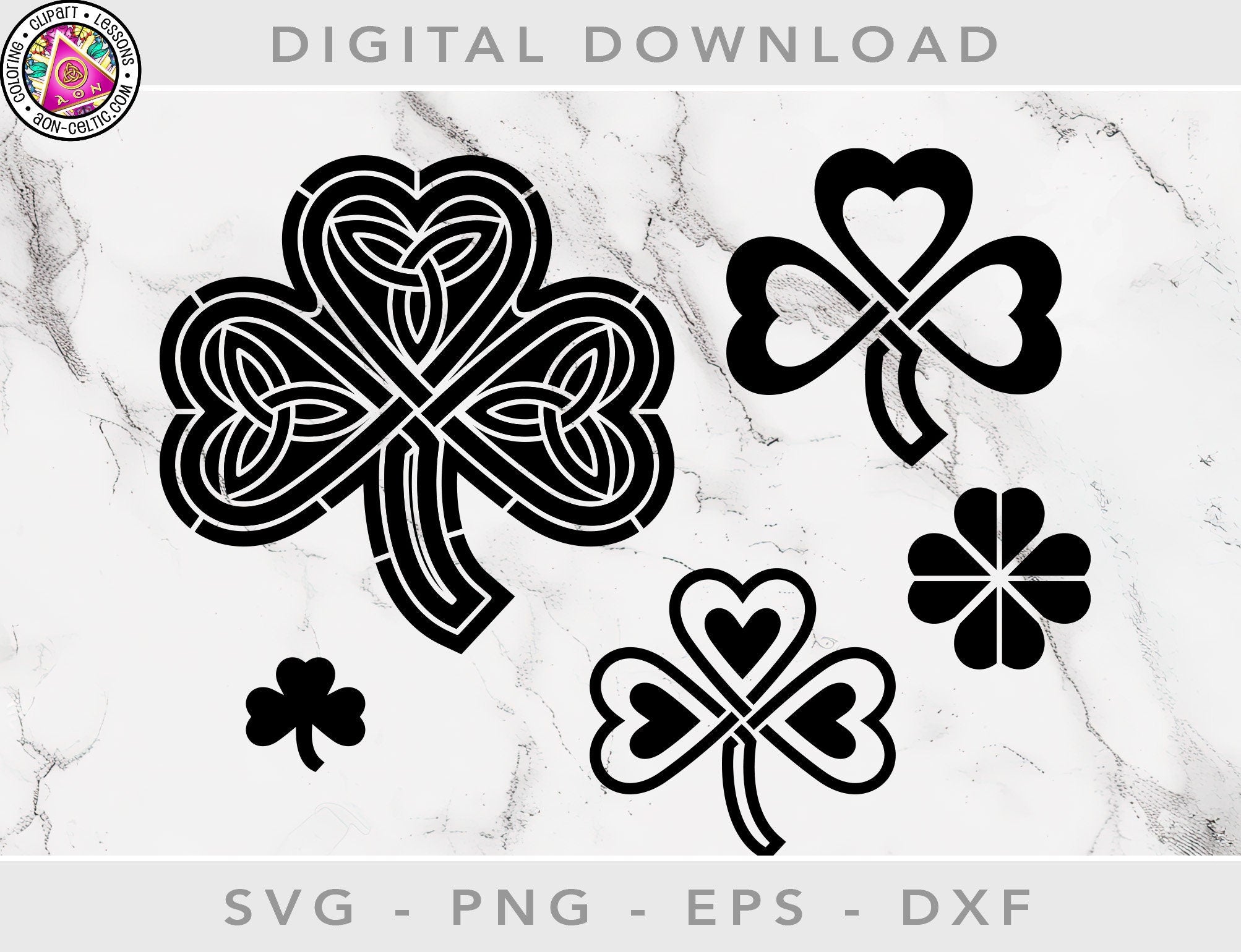 Celtic Vinyl Stencils – Shamrock Stencil Pack | Irish Craft Files & SVG Cut