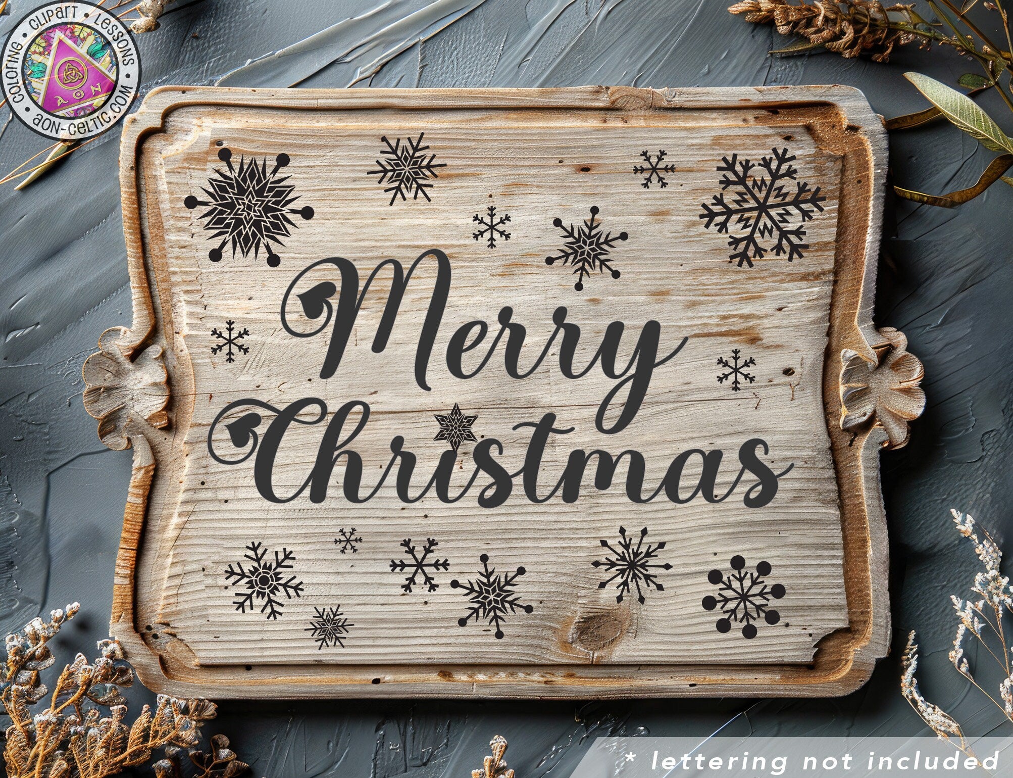a wooden sign that says merry christmas on it