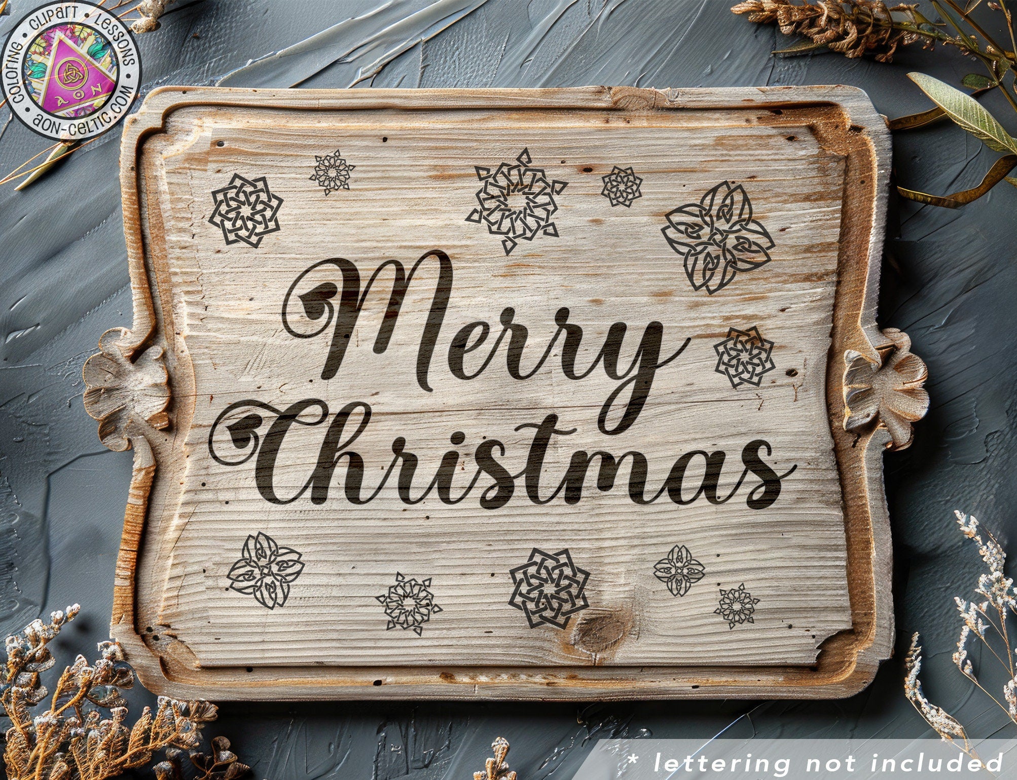 a wooden sign that says merry christmas on it