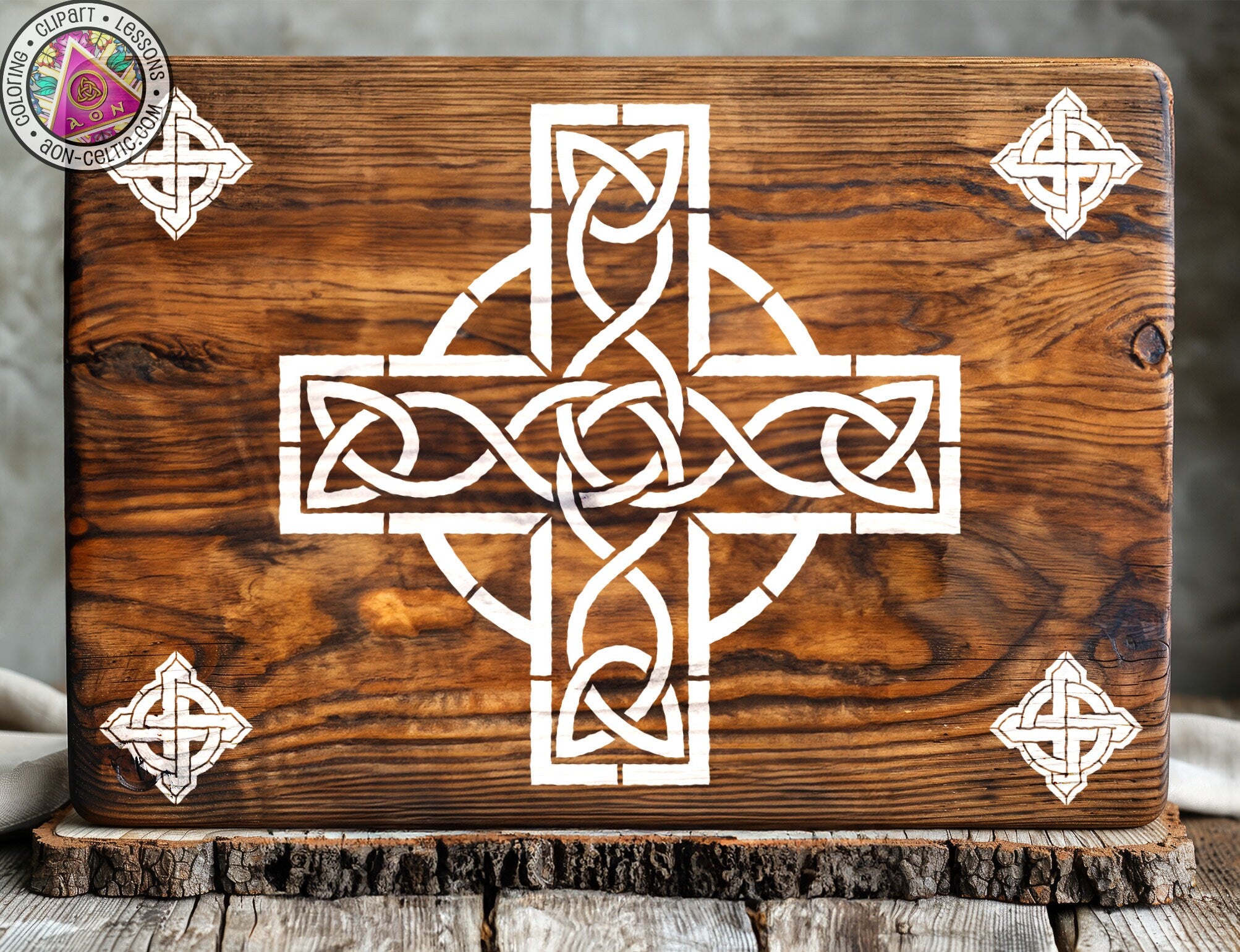 a wooden box with an intricate design on it