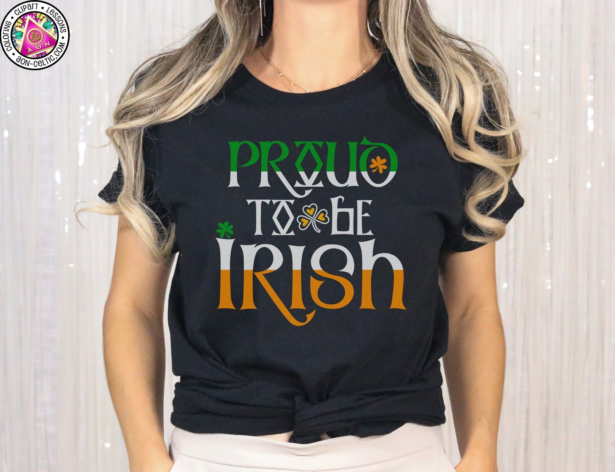 Proud to Be Irish Shirt – Women's Celtic Tee with Shamrock Design | St Patrick’s Day Apparel