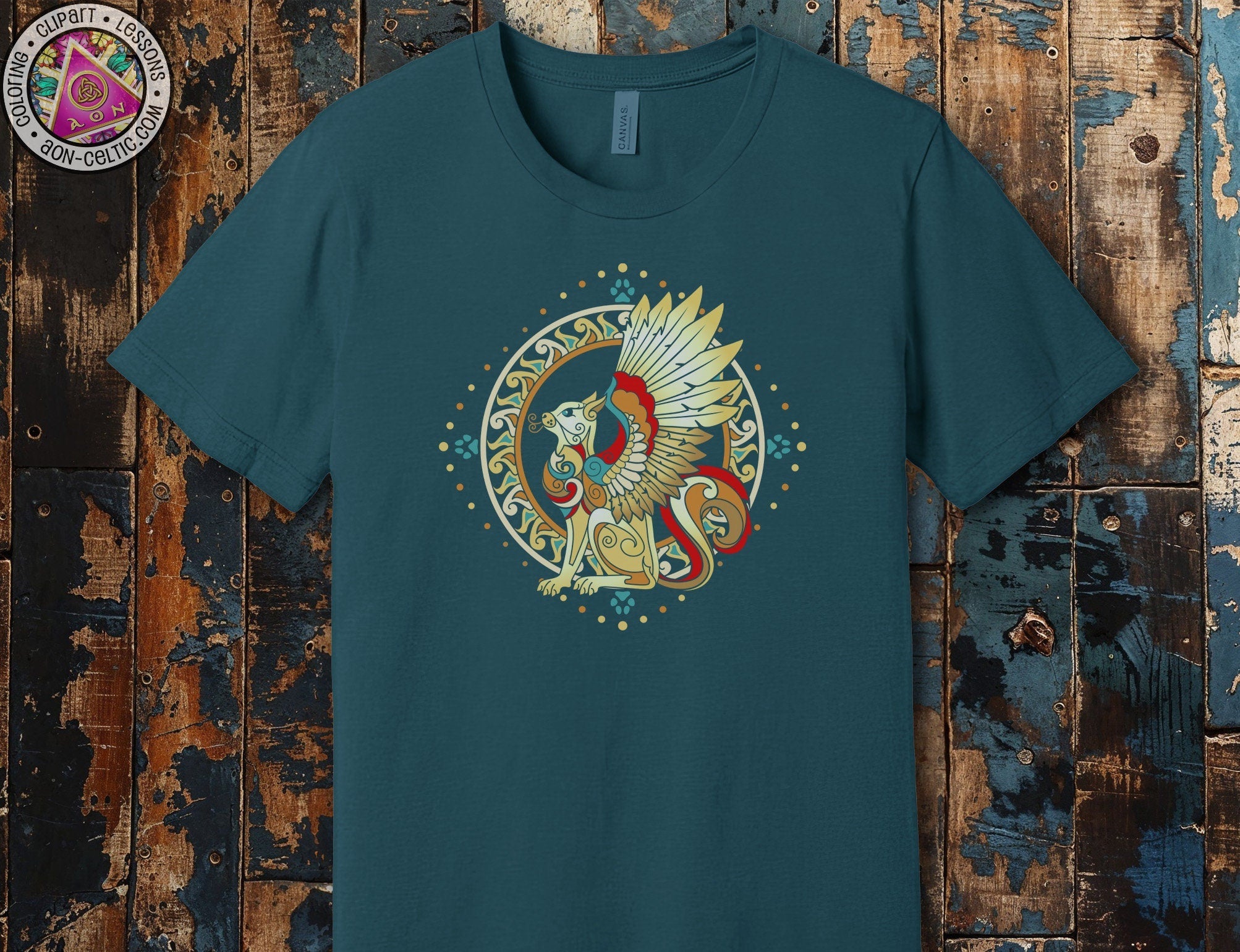 a t - shirt with a picture of a dragon on it