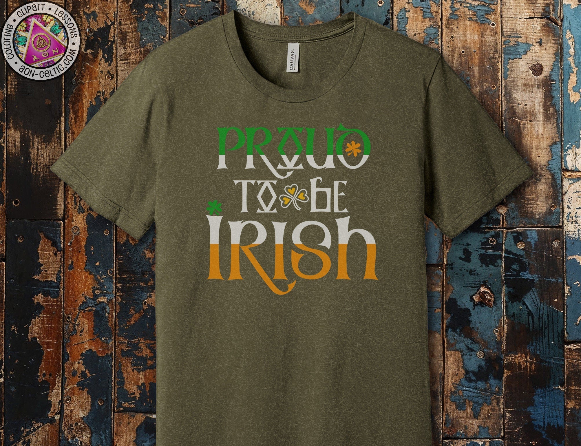 a t - shirt that says proud to be irish