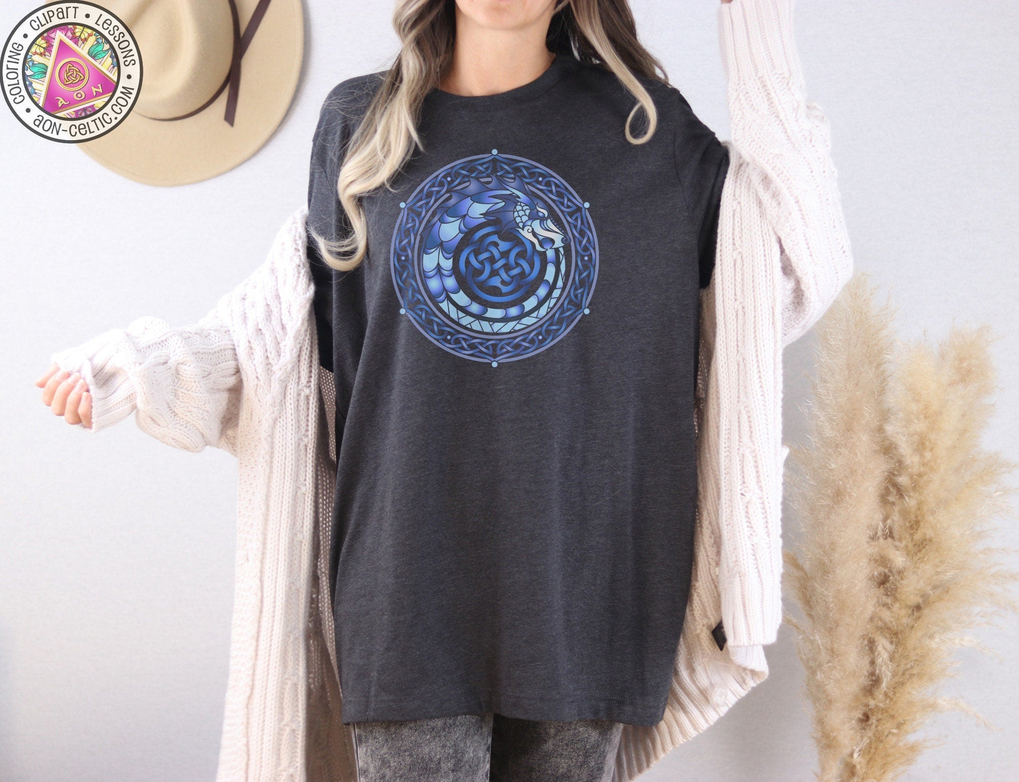 Celtic Ouroboros Shirt – Mythology Serpent Design | Irish Festival Clothing Tee