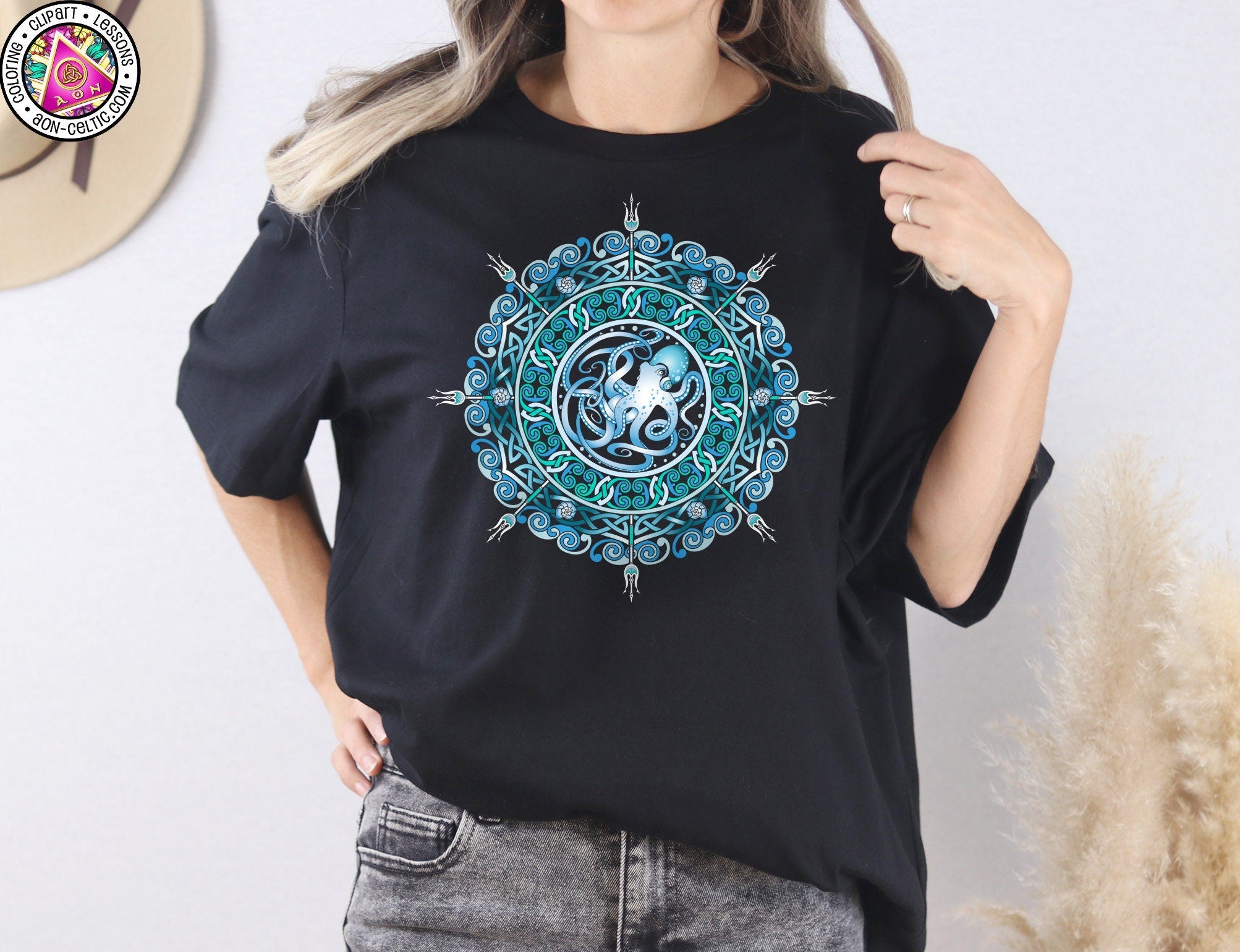 Celtic Kraken Shirt - Soft Bella Canvas Tee | Twisty Celtic Design Unisex St Paddy's Shirt