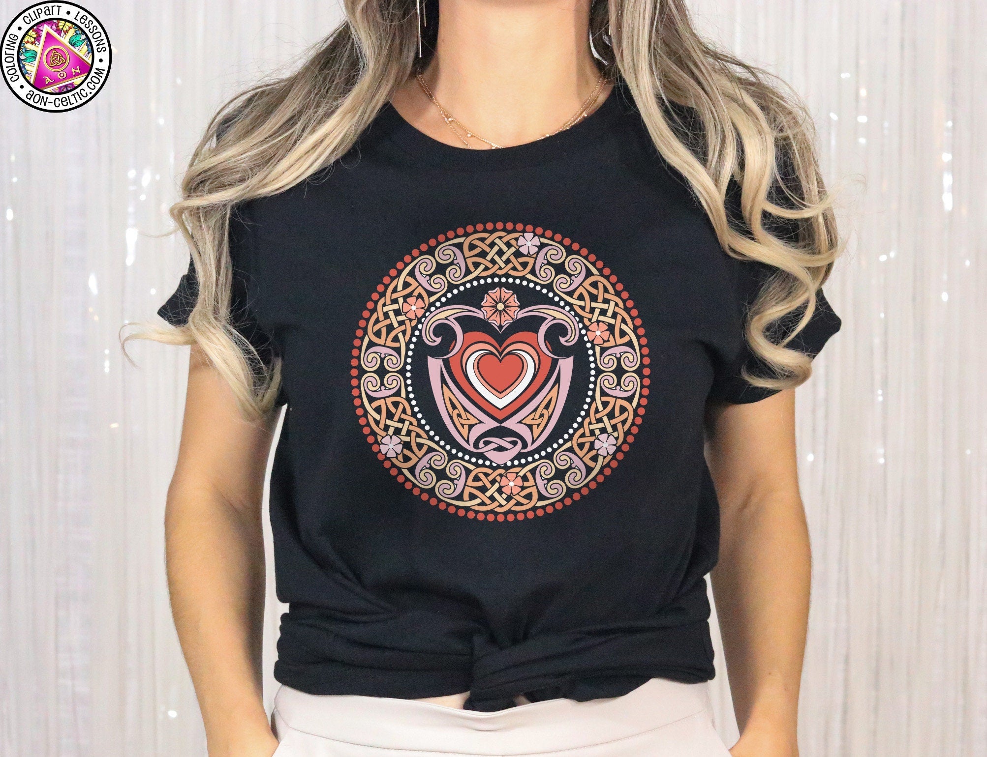 Celtic Heart Shirt – Soft Bella Canvas Tee With Celtic Knot Design For St Patrick's Day