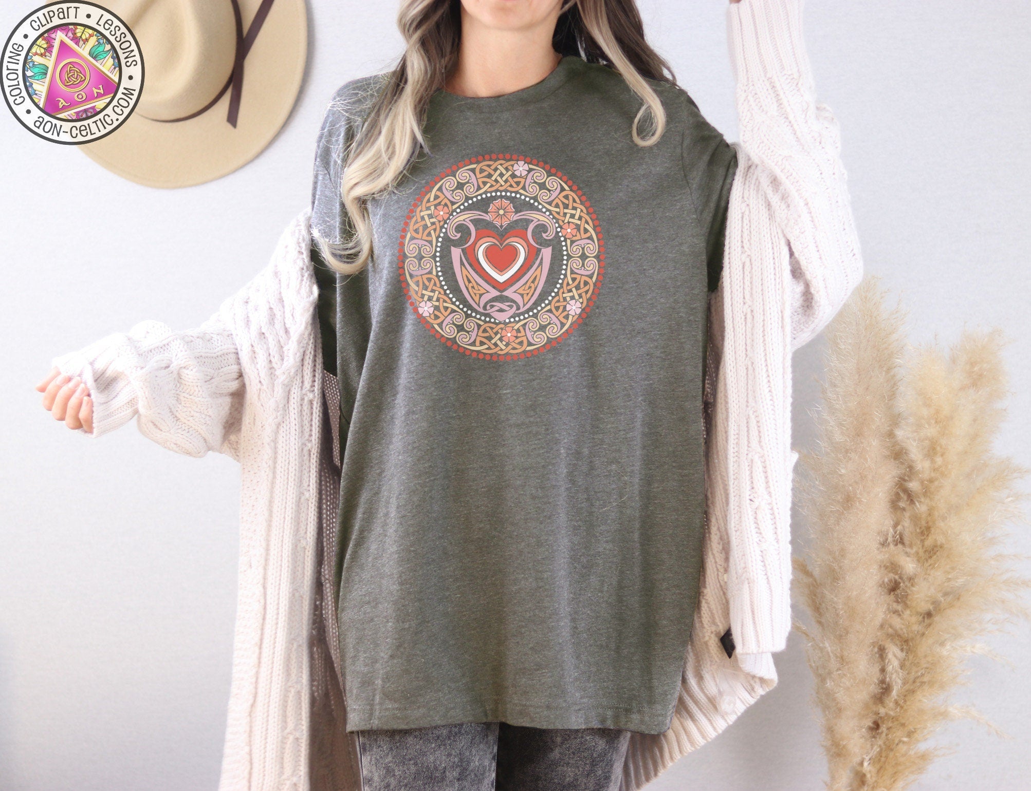 a woman standing in front of a wall with a hat on her head