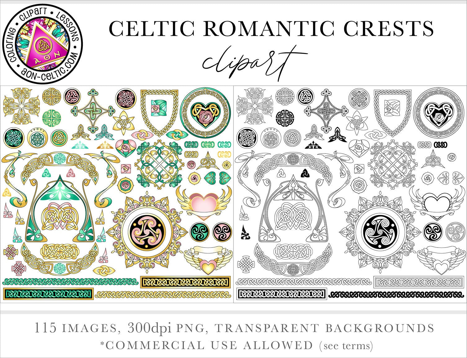 a poster with a bunch of different designs on it